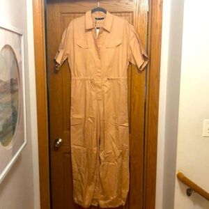 COPY - Zara Gabardine Full Length Jumpsuit Cargo/Utility Size Medium NWT